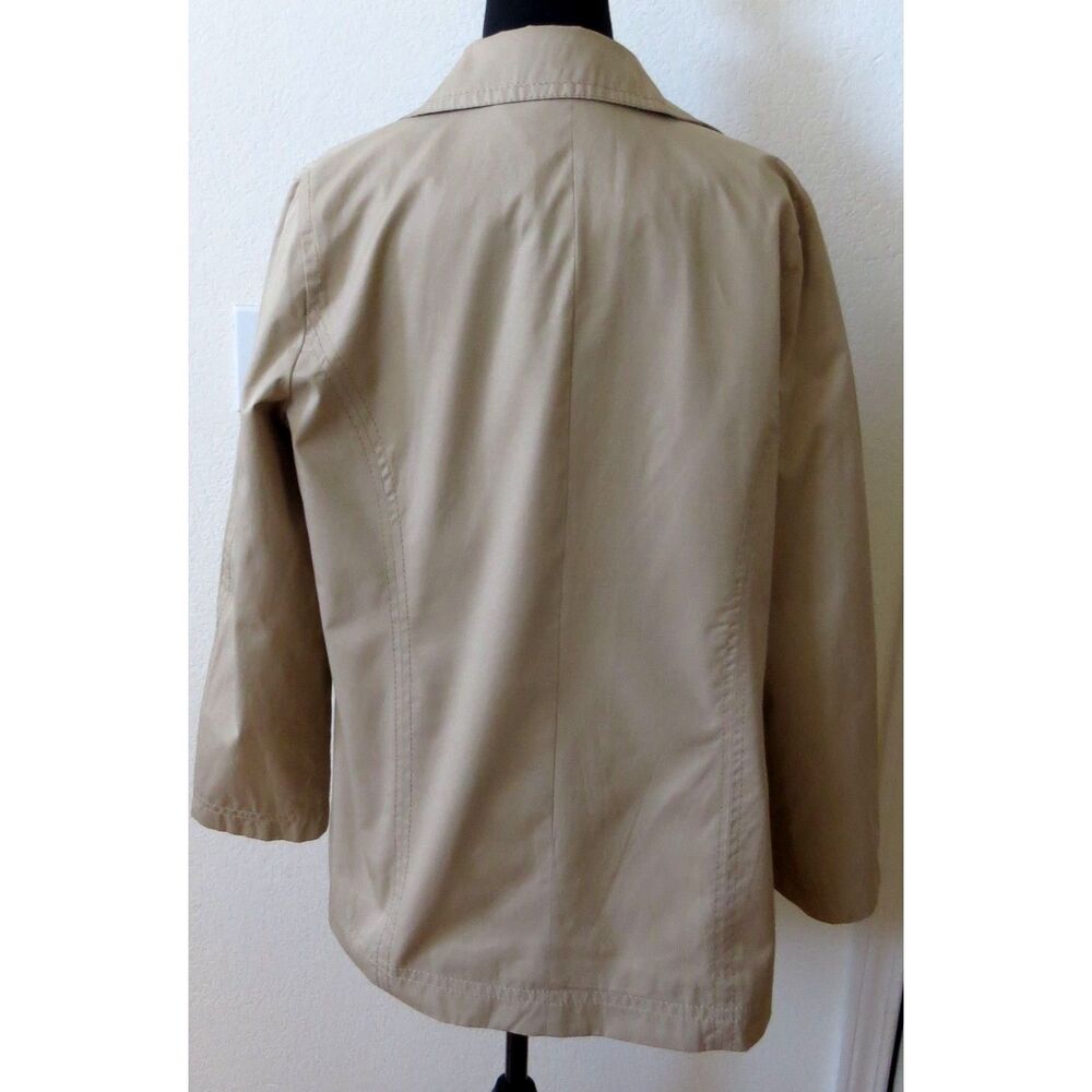 Isaac Mizrahi Live Khaki Jacket/Raincoat Small EUC - Picture 8 of 11